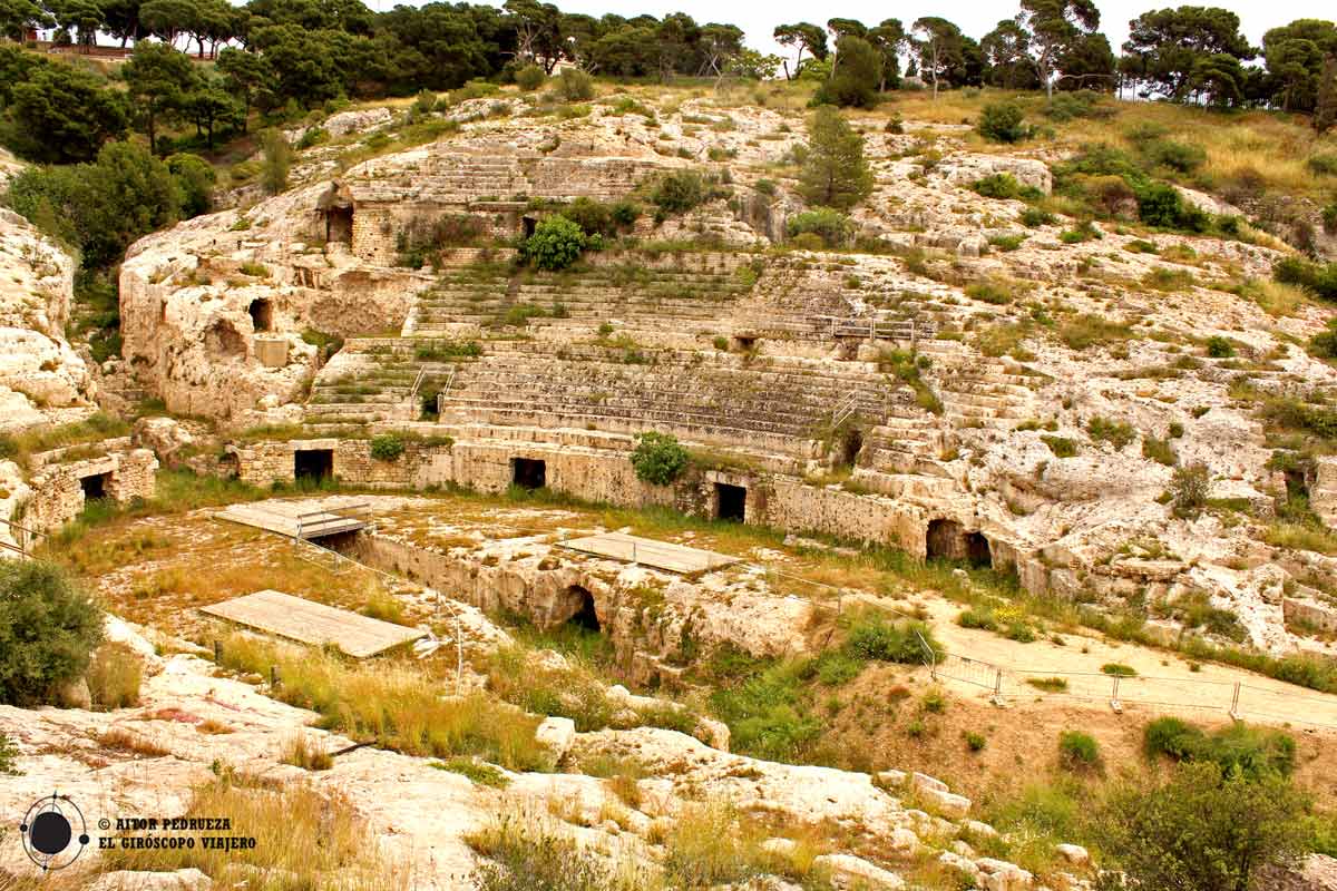 Restos del anfiteatro de Cagliari